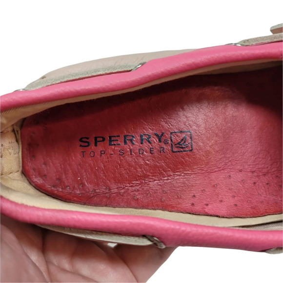 Pink and Tan Sperry Top-Sider Size 7.5 - Picture 7 of 8